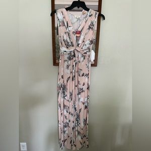 Pink blush maternity dress